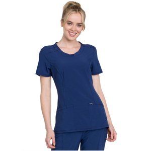Cherokee Infinity Navy Scrub Top